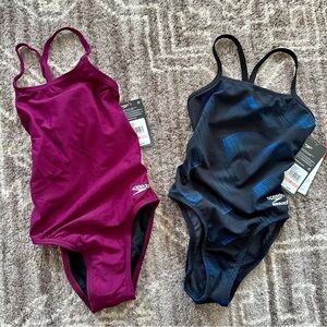 NWT Speedo Endurance One Piece Swimsuit Womens 22